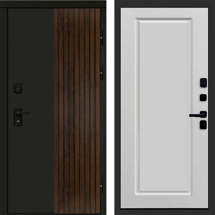 Входная дверь Termo-door Премиум винорит Форт Дуб с терморазрывом - Гранд Белый софт