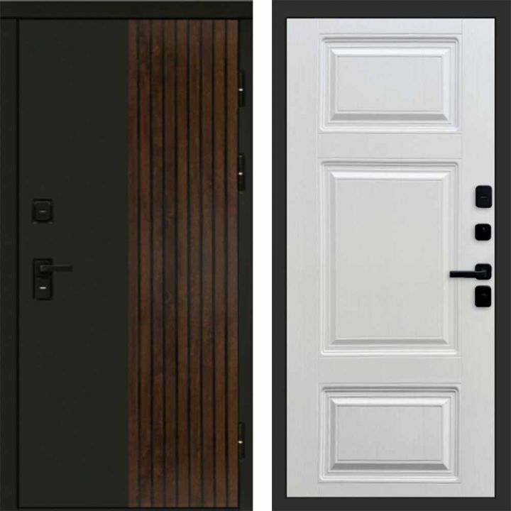 Входная дверь Termo-door Премиум винорит Форт Дуб с терморазрывом - Лион Лиственница