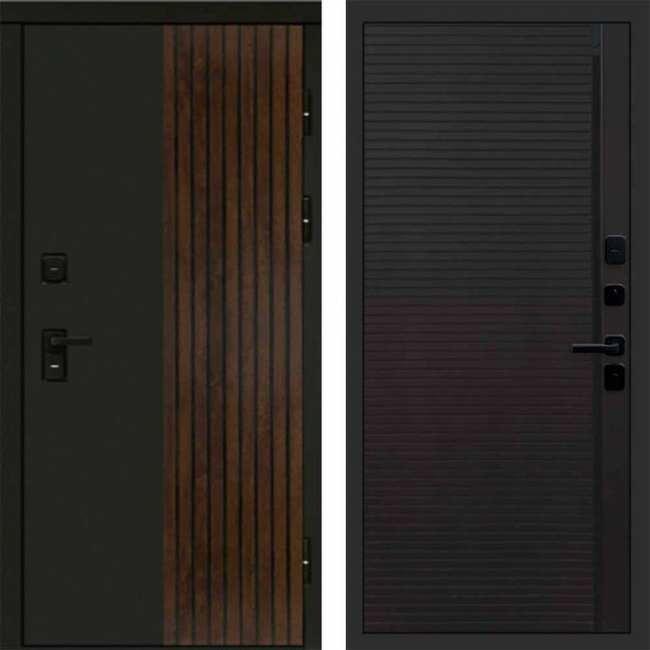 Входная дверь Termo-door Премиум винорит Форт Дуб с терморазрывом - Porte black
