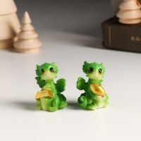 Фигурка полистоун «Лесной дракончик с золотом», 2.5?2.5?4 см, МИКС