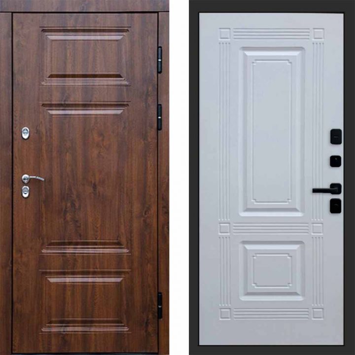 Входная дверь Termo-door Премиум винорит Дуб с терморазрывом - Мадрид Белый софт