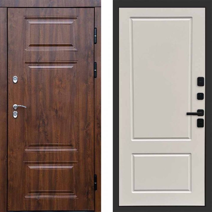 Входная дверь Termo-door Премиум винорит Дуб с терморазрывом - Марсель Слоновая кость