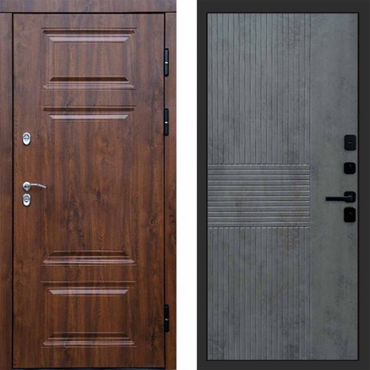 Входная дверь Termo-door Премиум винорит Дуб с терморазрывом - Мастино Бетон темный