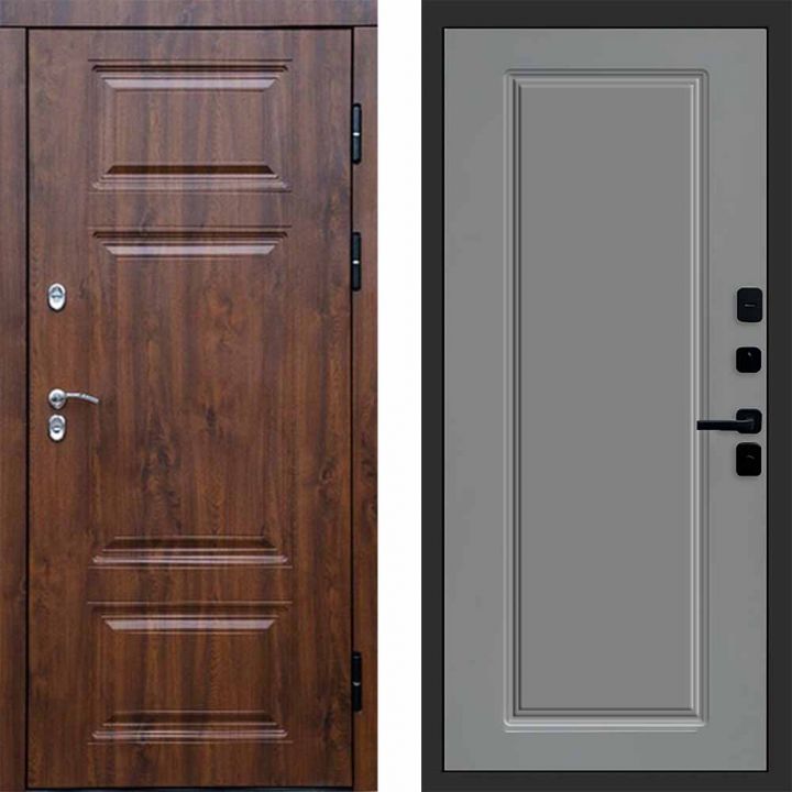 Входная дверь Termo-door Премиум винорит Дуб с терморазрывом - Гранд Грей софт