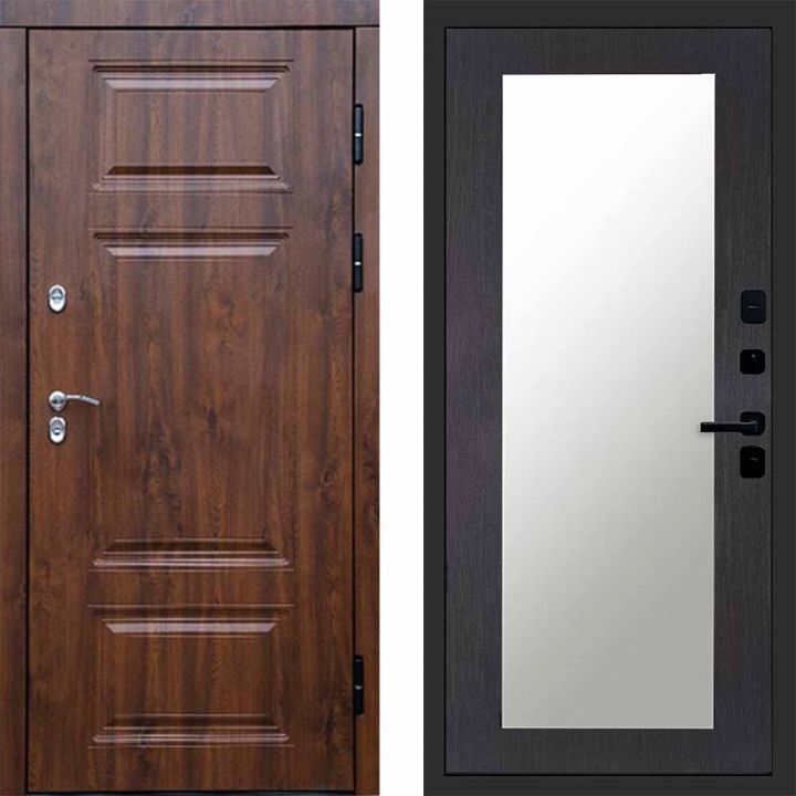 Входная дверь Termo-door Премиум винорит Дуб с терморазрывом - Зеркало триумф Венге