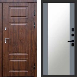 Входная дверь Termo-door Премиум винорит Дуб с терморазрывом - Зеркало Грей софт