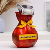 Копилка для денег «Красный мешок», 22 см