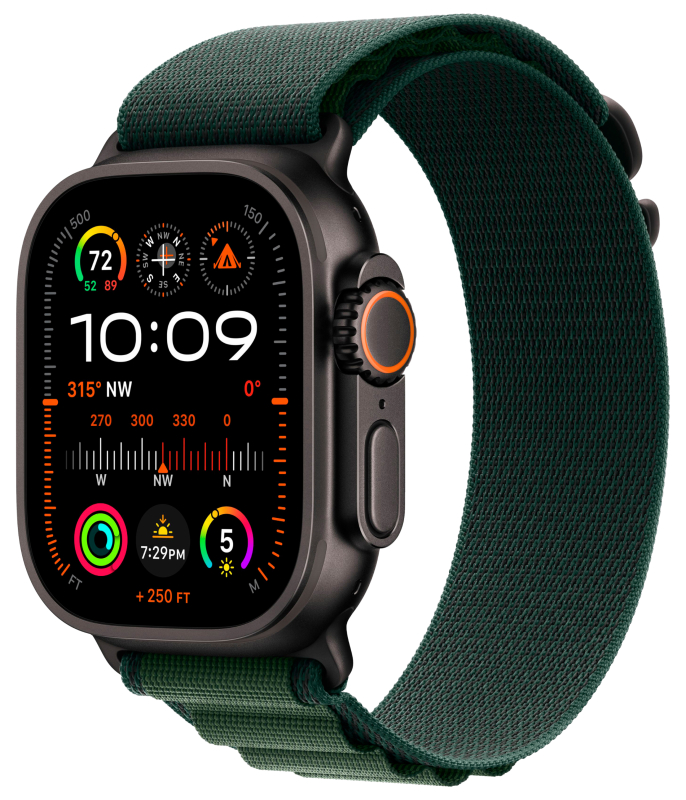 Apple watch Ultra 2 (2024) Black Ti Dark Green AL (M) MX4R3