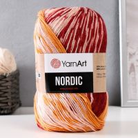 Пряжа для вязания спицами, крючком YarnArt, Nordic, 20% шерсть, 80% акрил, 510 м/150 г, (667)