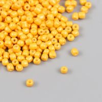 Бисер стекло 6/0 "Жёлтый" яркий 450 гр