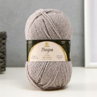 Пряжа для вязания спицами, крючком «Камтекс. Лори», 45% акрил, 30% нейлон, 25% ПЭ, 170 м/50 г, (008 серебристый)
