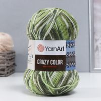 Пряжа для вязания спицами, крючком YarnArt, Crazy color, 25% шерсть, 75% акрил, 260 м/100 г, (115)
