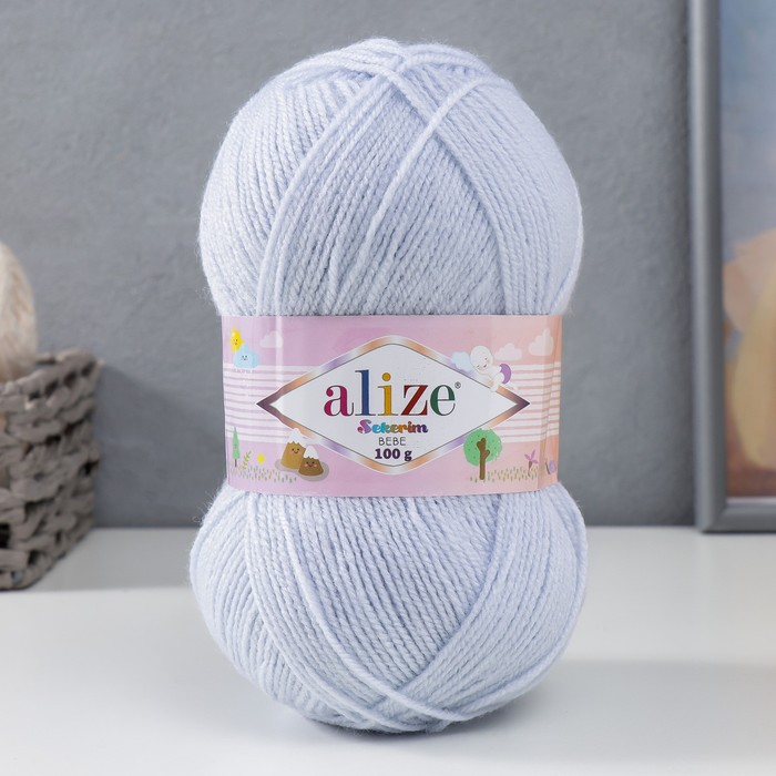 Пряжа для вязания спицами, крючком ALIZE, Sekerim Bebe, 100% акрил, 320 м/100 г, (227)