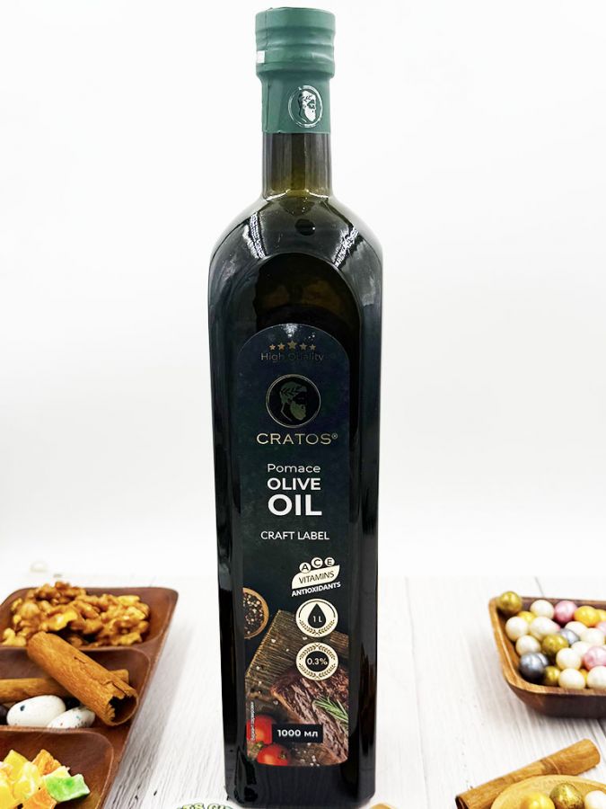 Масло оливковое Сratos Extra Pomace Olive oil, высший сорт, Греция, 1 л