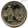 США 25 центов 2000 P Массачусетс