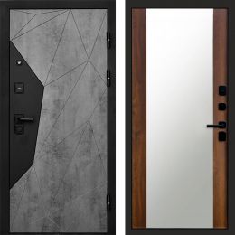 Входная дверь Termo-door Авангард Бетон - Зеркало Дуб