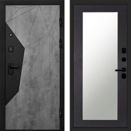 Входная дверь Termo-door Авангард Бетон - Зеркало триумф Венге