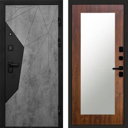 Входная дверь Termo-door Авангард Бетон - Зеркало триумф Дуб