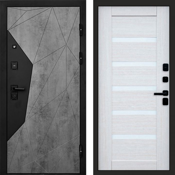 Входная дверь Termo-door Авангард Бетон - Царга Лиственница