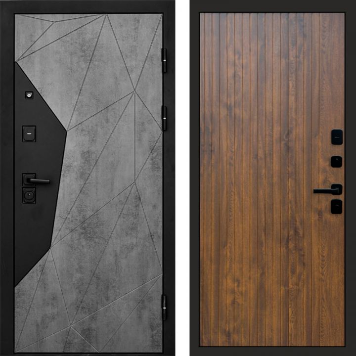 Входная дверь Termo-door Авангард Бетон - FLAT Дуб