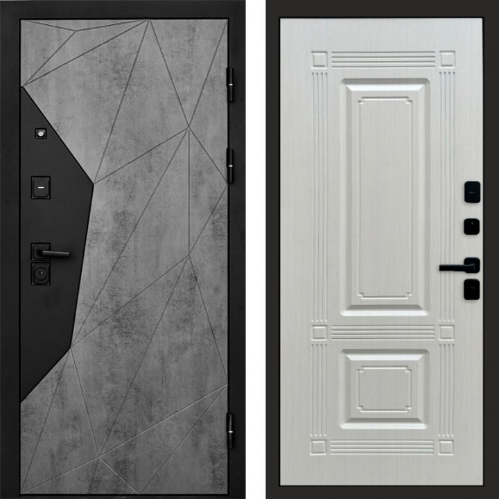 Входная дверь Termo-door Авангард Бетон - Мадрид Лиственница