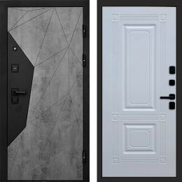 Входная дверь Termo-door Авангард Бетон - Мадрид Белый софт