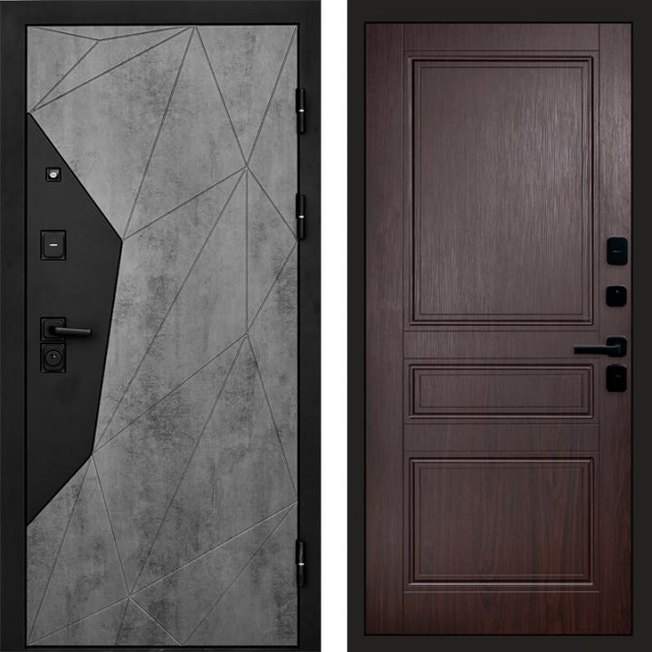 Входная дверь Termo-door Авангард Бетон - Класскика Венге