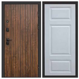 Входная дверь Termo-door Твист Дуб style - Лион Белый софт