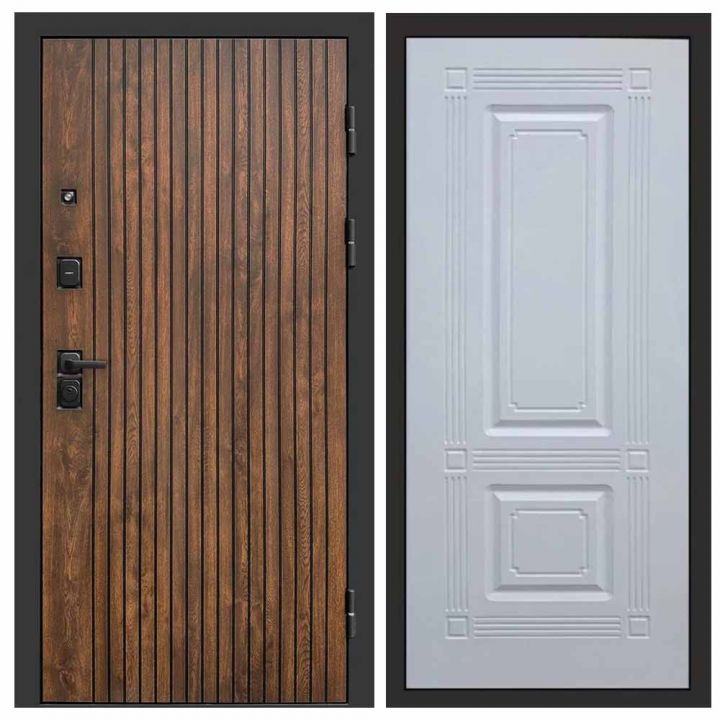 Входная дверь Termo-door Твист Дуб style - Мадрид Белый софт