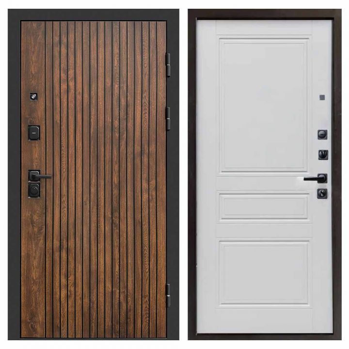 Входная дверь Termo-door Твист Дуб style - Классик Белый софт