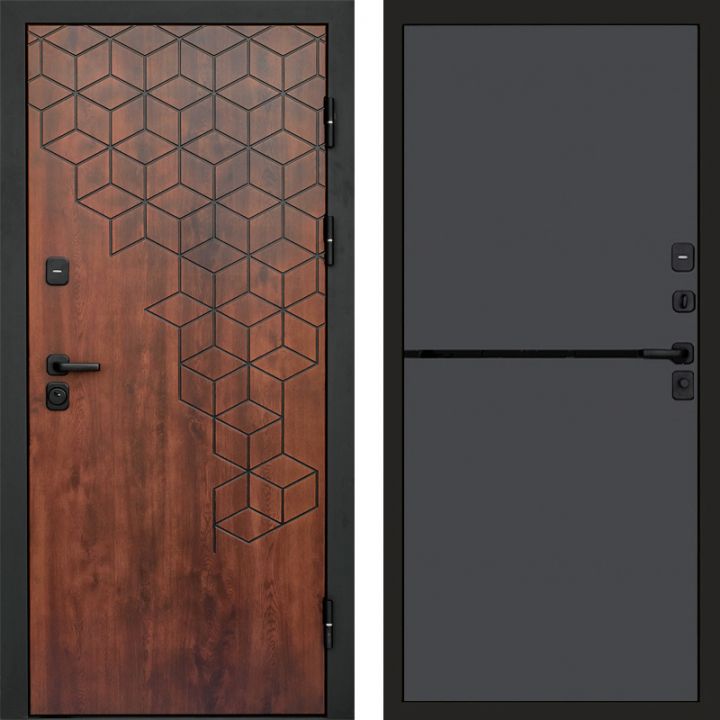 Входная дверь Termo-door Спейс Дуб патина - Нео Графит