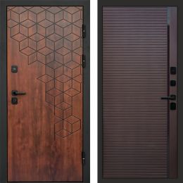 Входная дверь Termo-door Спейс Дуб патина - Porte Шоколад