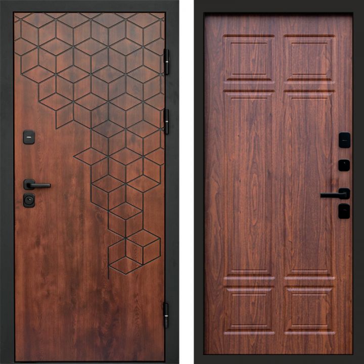 Входная дверь Termo-door Спейс Дуб патина - Орех премиум