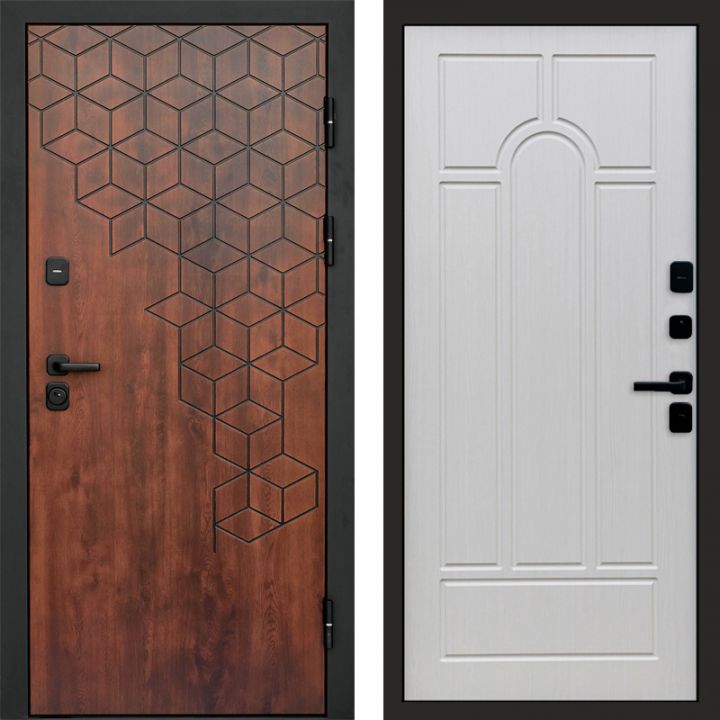 Входная дверь Termo-door Спейс Дуб патина - Арка Лиственница