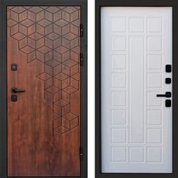 Входная дверь Termo-door Спейс Дуб патина - Престиж Белое дерево