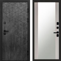 Входная дверь Termo-door Спейс Бетон патина - Зеркало Лиственница
