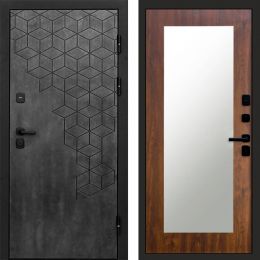 Входная дверь Termo-door Спейс Бетон патина - Зеркало триумф Дуб