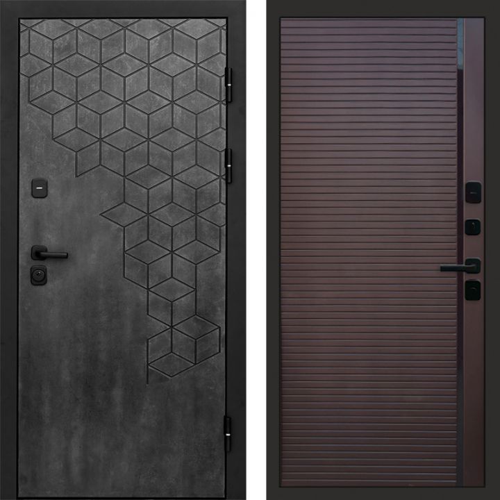 Входная дверь Termo-door Спейс Бетон патина - Porte Шоколад