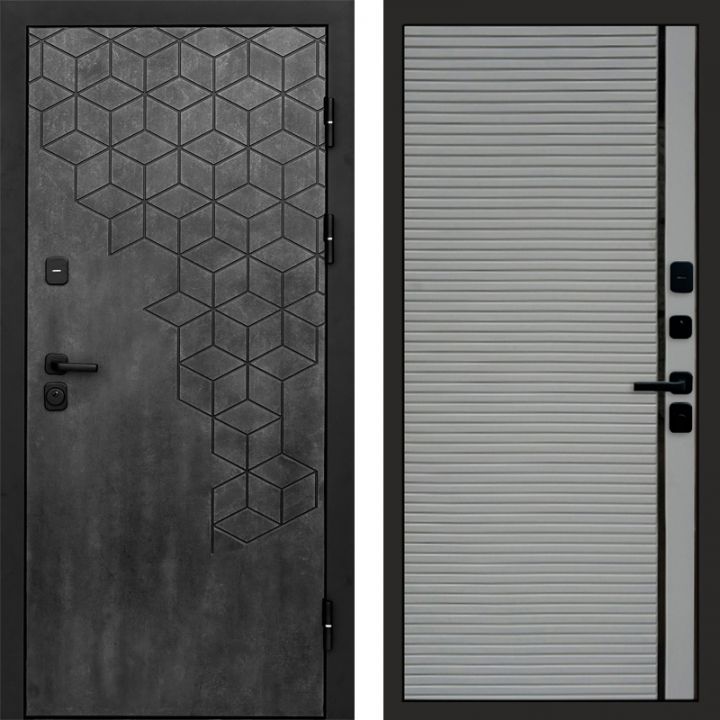 Входная дверь Termo-door Спейс Бетон патина - Porte Грей софт