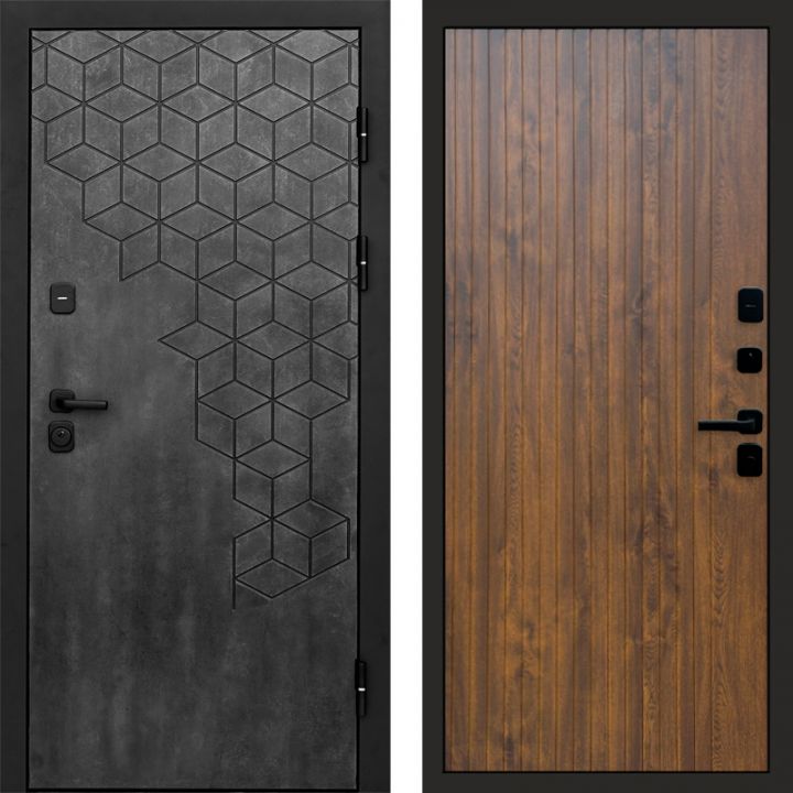 Входная дверь Termo-door Спейс Бетон патина - FLAT Дуб