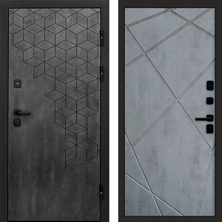 Входная дверь Termo-door Спейс Бетон патина - Лучи Бетон темный