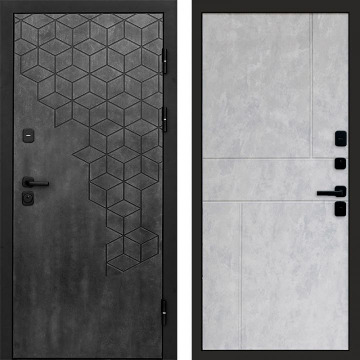 Входная дверь Termo-door Спейс Бетон патина - Горизонт Бетон светлый