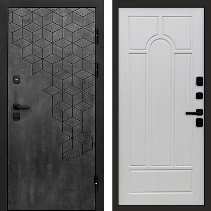 Входная дверь Termo-door Спейс Бетон патина - Арка Лиственница