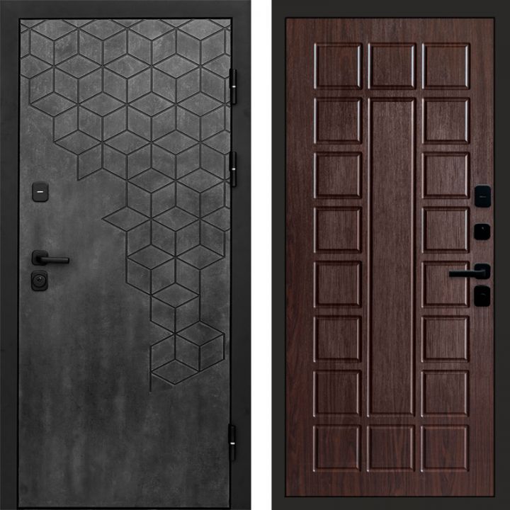 Входная дверь Termo-door Спейс Бетон патина - Престиж Венге