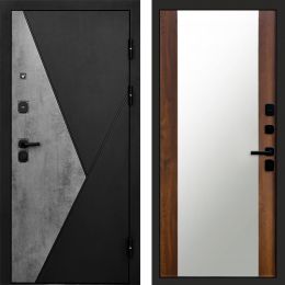Входная дверь Termo-door Матрикс Бетон - Зеркало Дуб