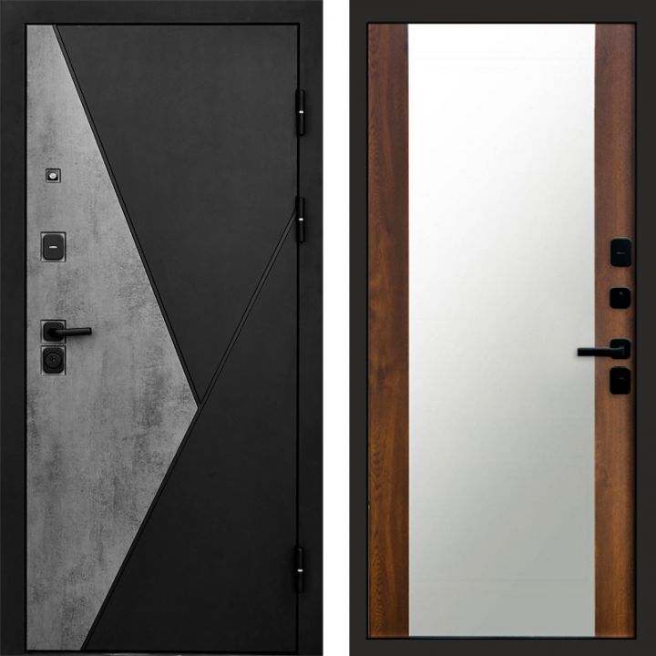 Входная дверь Termo-door Матрикс Бетон - Зеркало Дуб