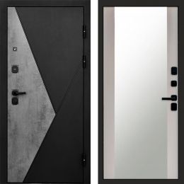 Входная дверь Termo-door Матрикс Бетон - Зеркало Лиственница