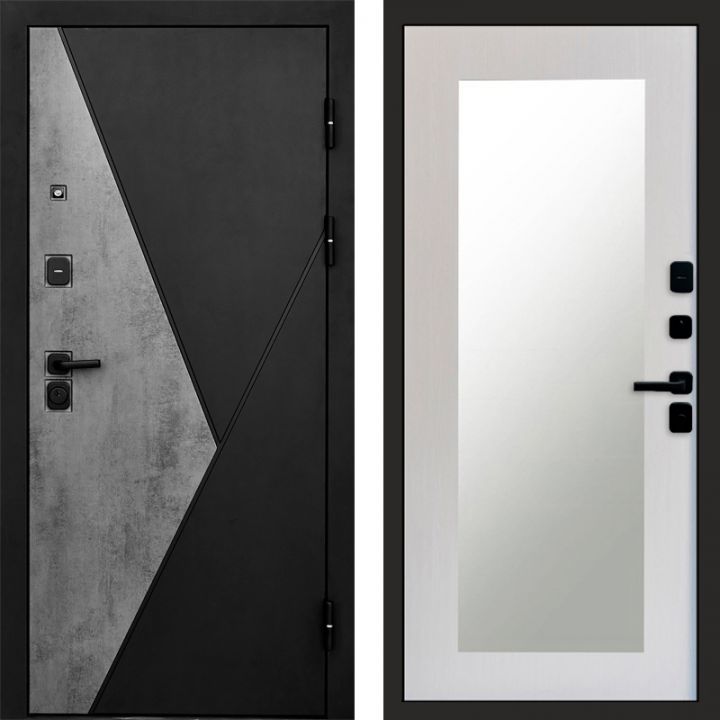 Входная дверь Termo-door Матрикс Бетон - Зеркало триумф Лиственница