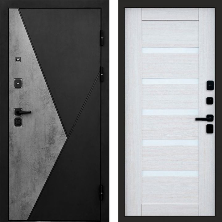 Входная дверь Termo-door Матрикс Бетон - Царга Лиственница