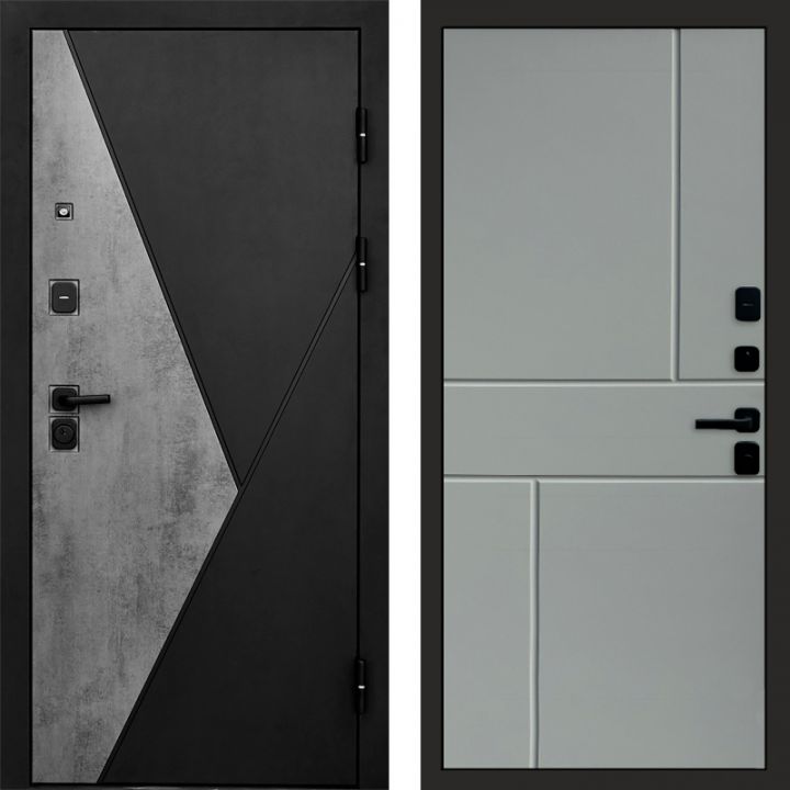 Входная дверь Termo-door Матрикс Бетон - Горизонт Грей софт